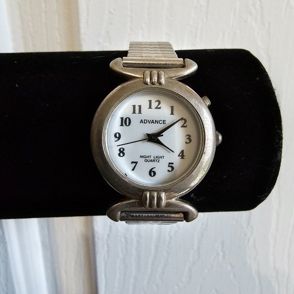 Advance Night Light Quartz Watch with Stretch Band - Picture 2 of 15